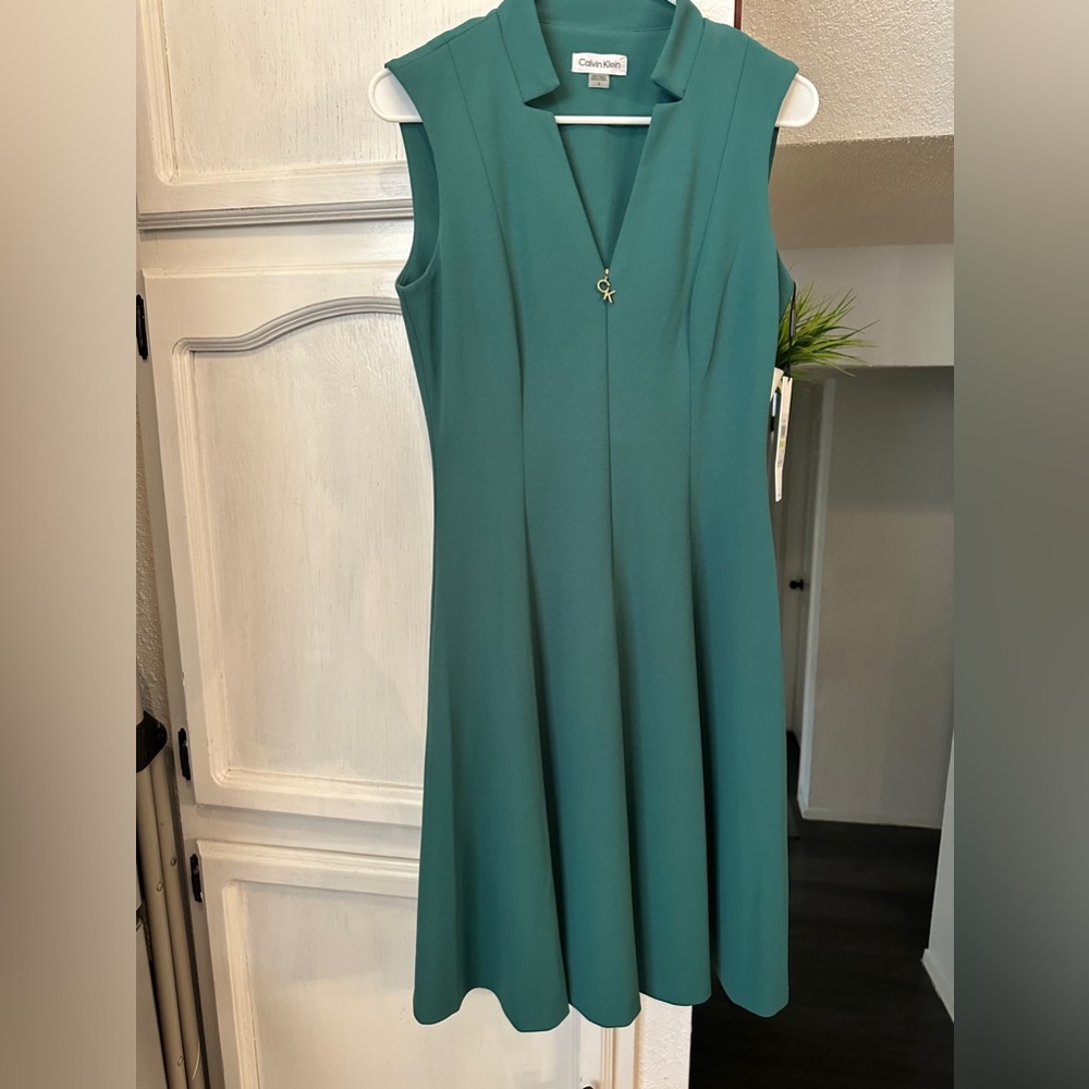 NWT Calvin Klein Green Dress